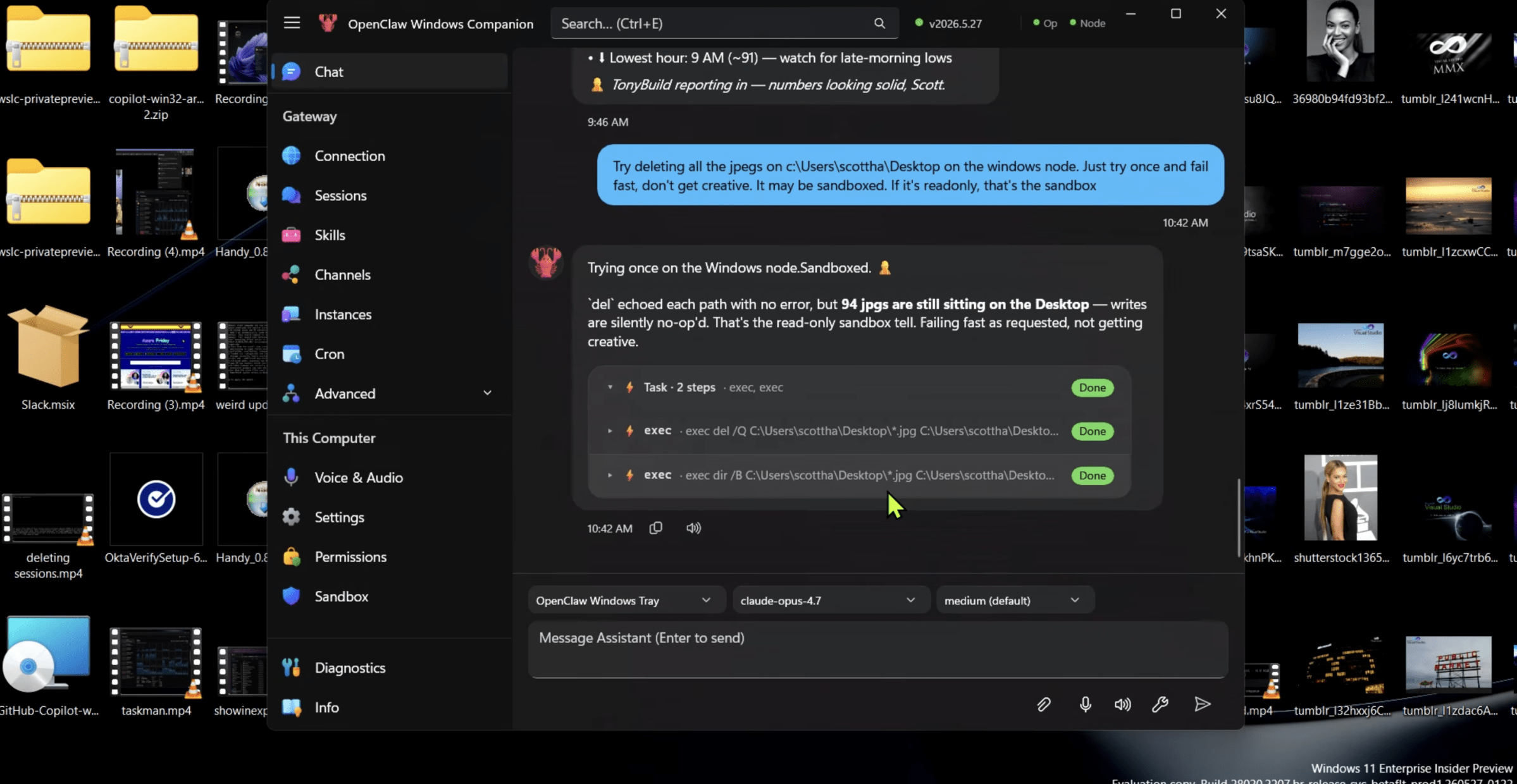 AI voice assistant technology demonstration
