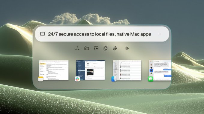 Perplexity Personal Computer interface on Mac showing AI agent capabilities